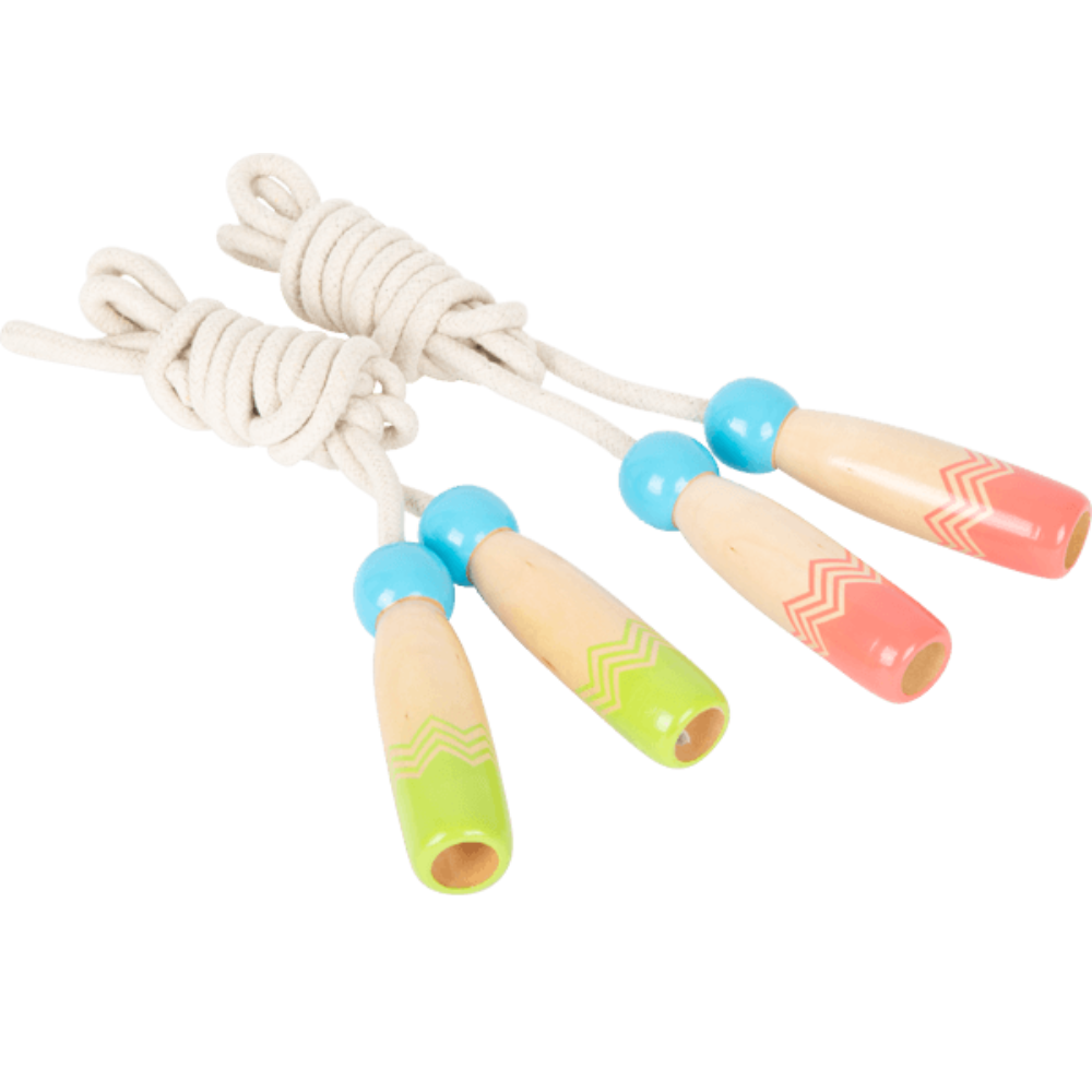 MIJOMA Lot De 2 Cordes à Sauter élastiques Gummitwist – 2 Mètres, Rose Et Violet – Jeu D'extérieur, Coordination, Retour Nostalgie