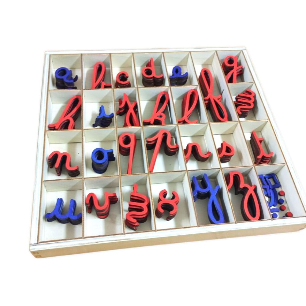 Alphabet Mobile Cursif - Écriture Française - Pensées Montessori
