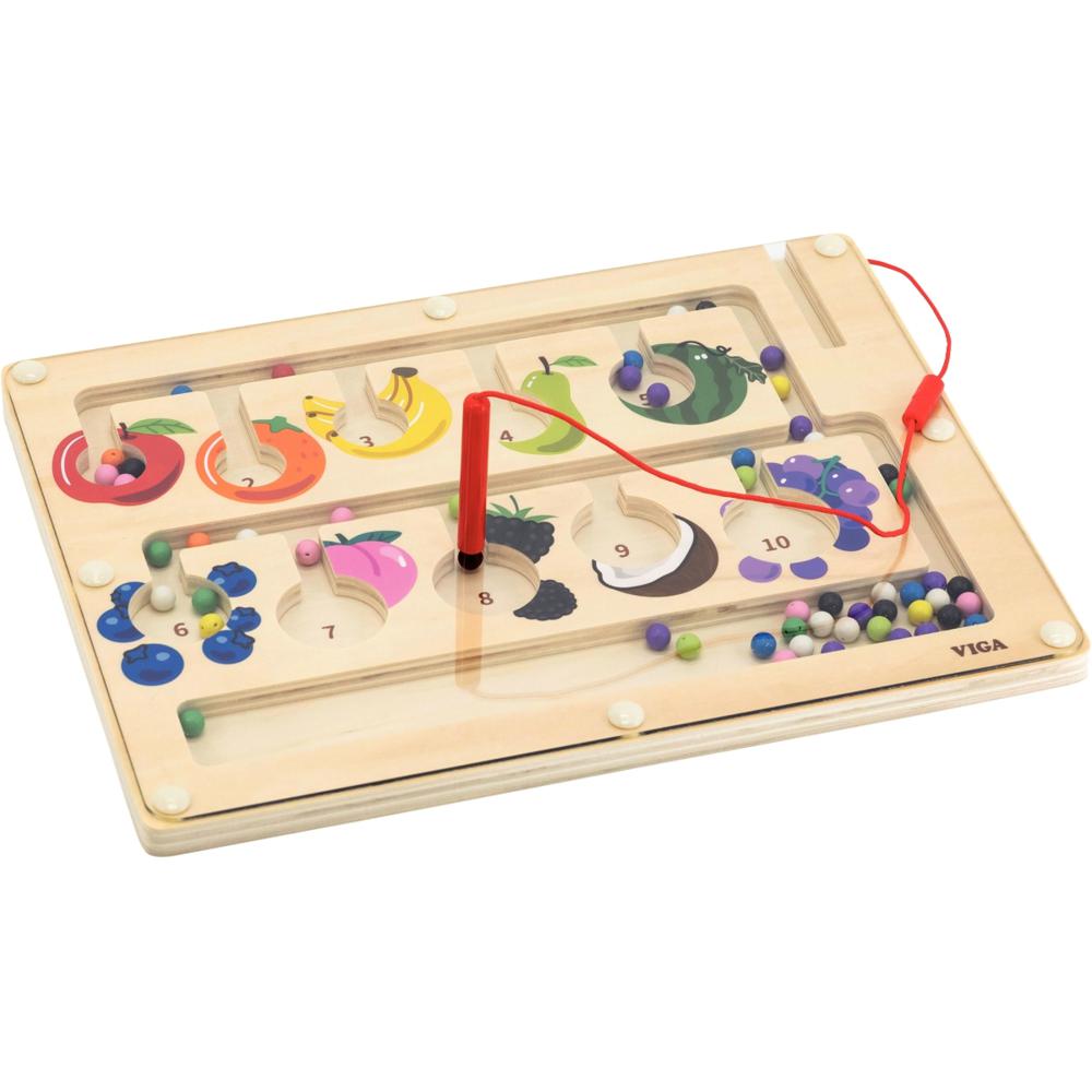 Jouet éducatif 2-5 Ans Labyrinthe Magnétique Bois Montessori - Jeu éducatif Motricité Fine 2-5