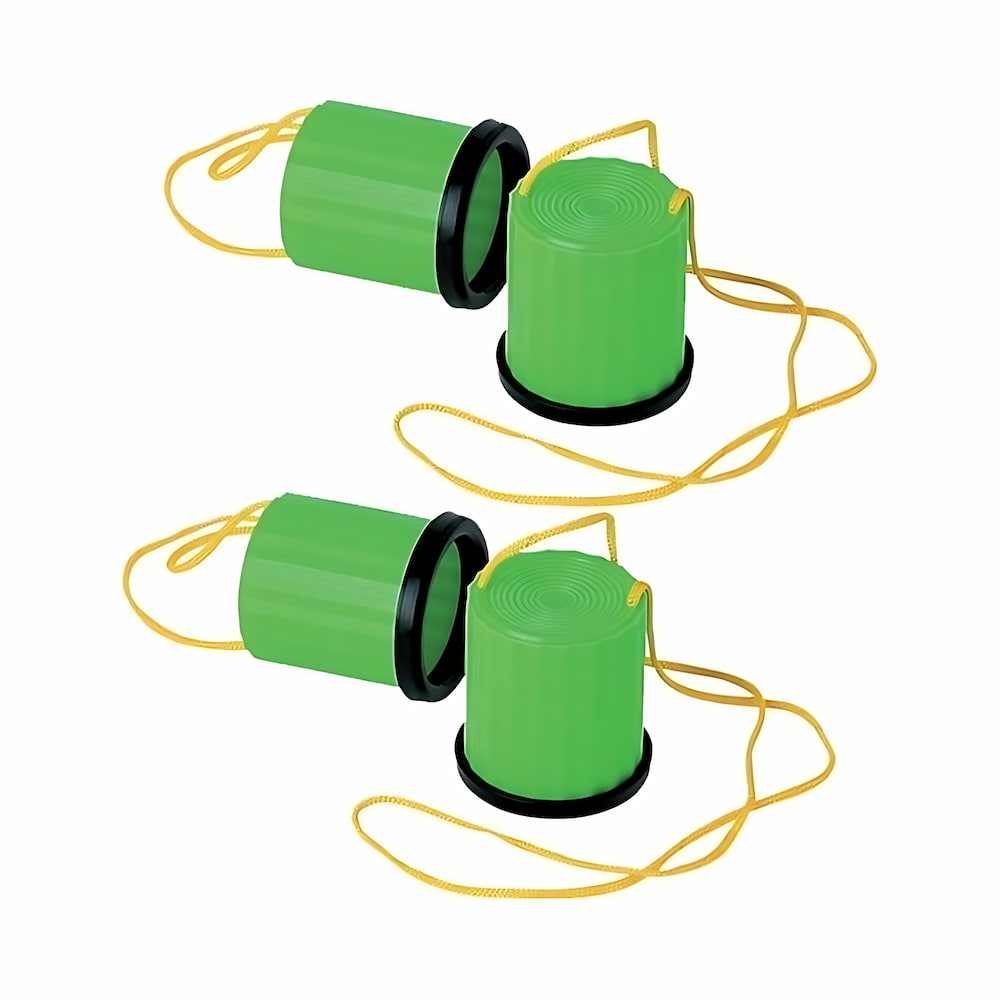Échasses Vertes Lot De 2 Pour Enfant – Plastique Antidérapant – Jouet Équilibre Extérieur – Dès 3 Ans – Cadeau Sportif