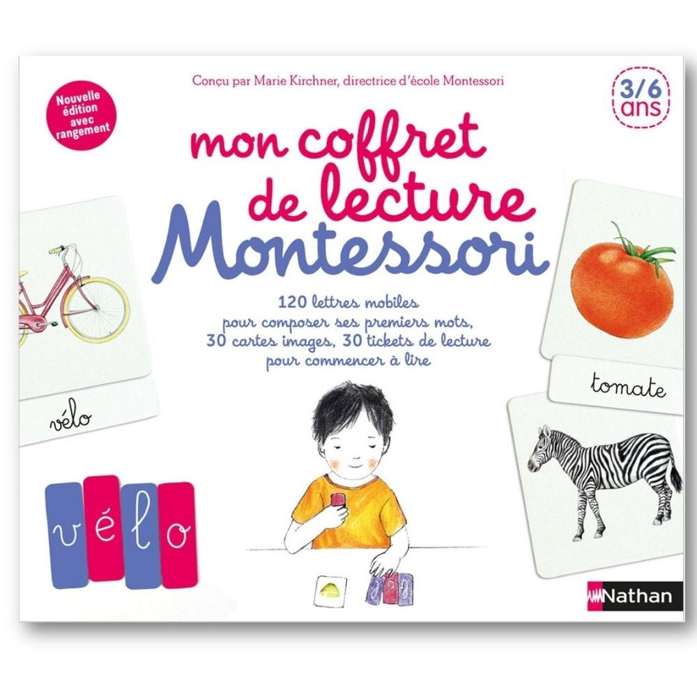 Mon coffret de lecture Montessori 3/6 ans - Nathan Maroc – Eveil Montessori