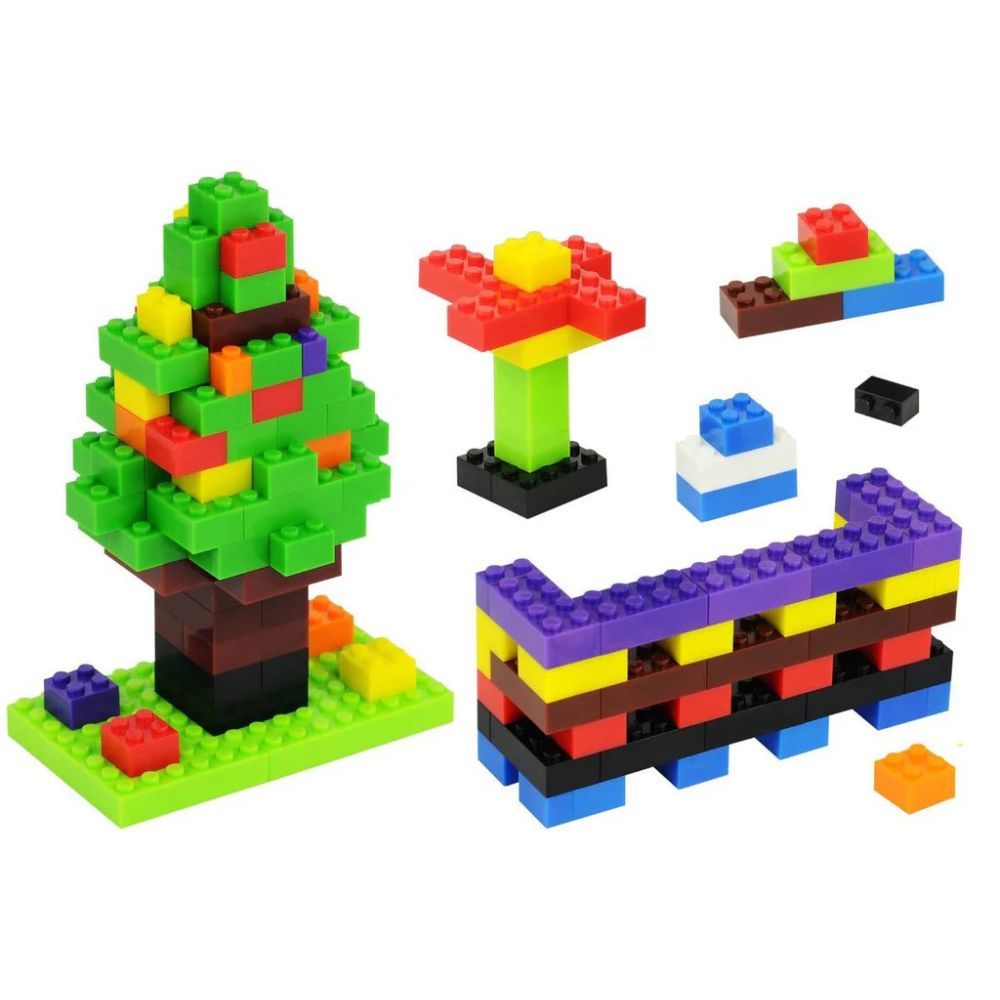 450 Briques de construction avec boite de rangement, Petit Modèle - 1 - Eveil Montessori Maroc