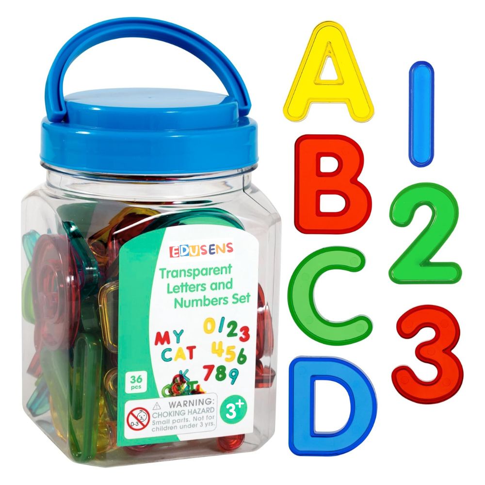 Baril des Lettres et Chiffres Translucides