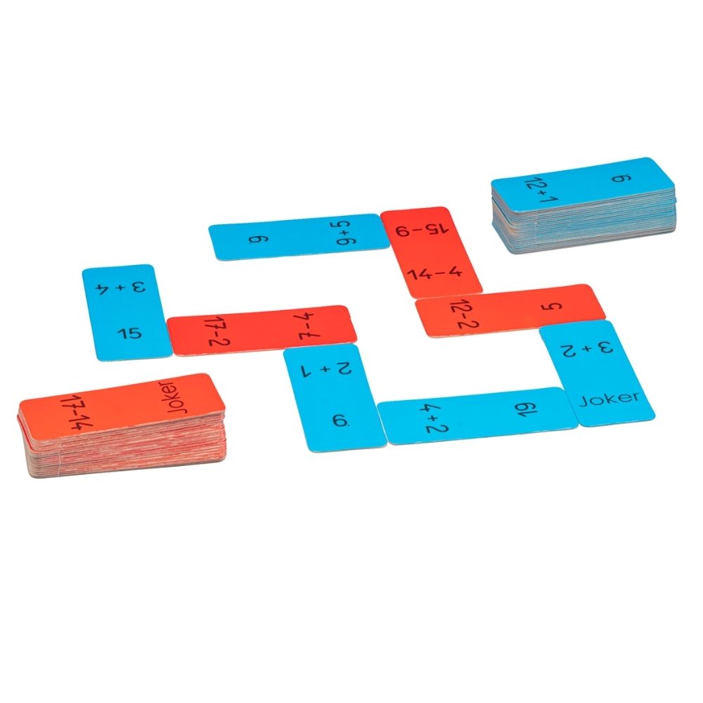 Domino des additions et des soustractions - 1 - Eveil Montessori Maroc