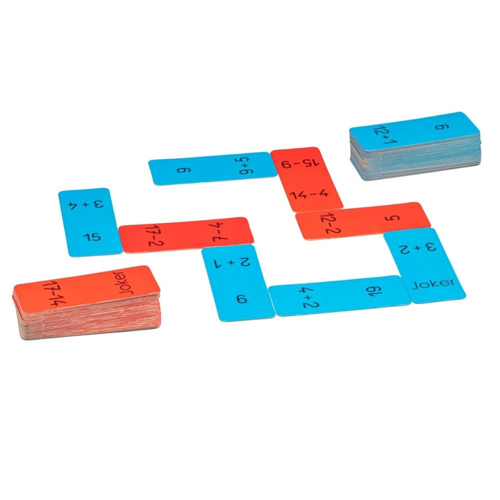 Domino des additions et des soustractions - 1 - Eveil Montessori Maroc