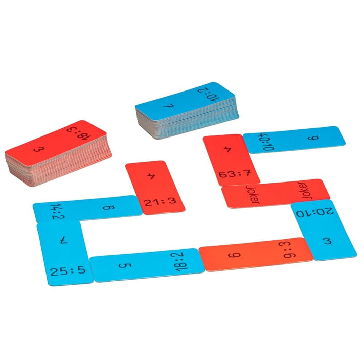 Domino des divisions - 1 - Eveil Montessori Maroc