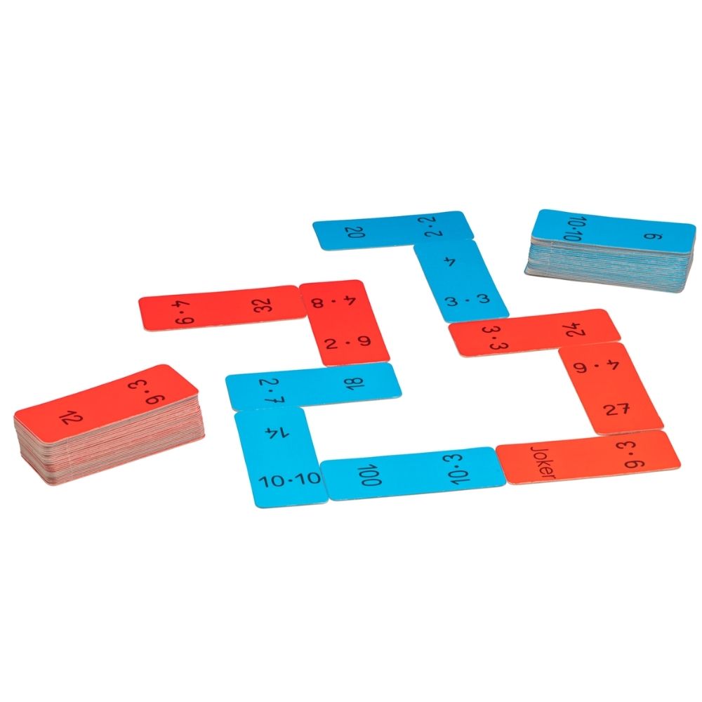 Domino des multiplications - 1 - Eveil Montessori Maroc