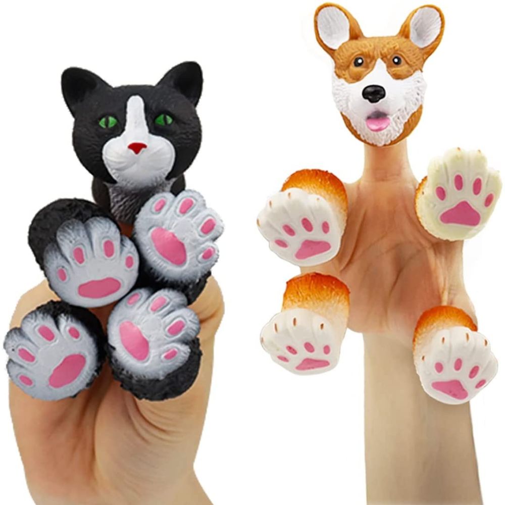 Finger animals - Marionnettes à doigts animaux - Têtes et pates - 9 - Eveil Montessori Maroc