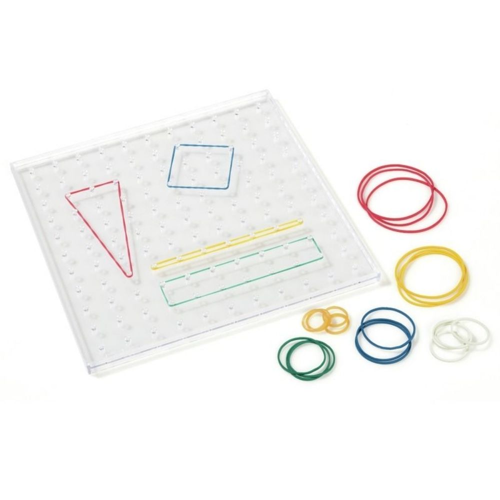 Géoplan transparent 23x23cm - 1 - Eveil Montessori Maroc