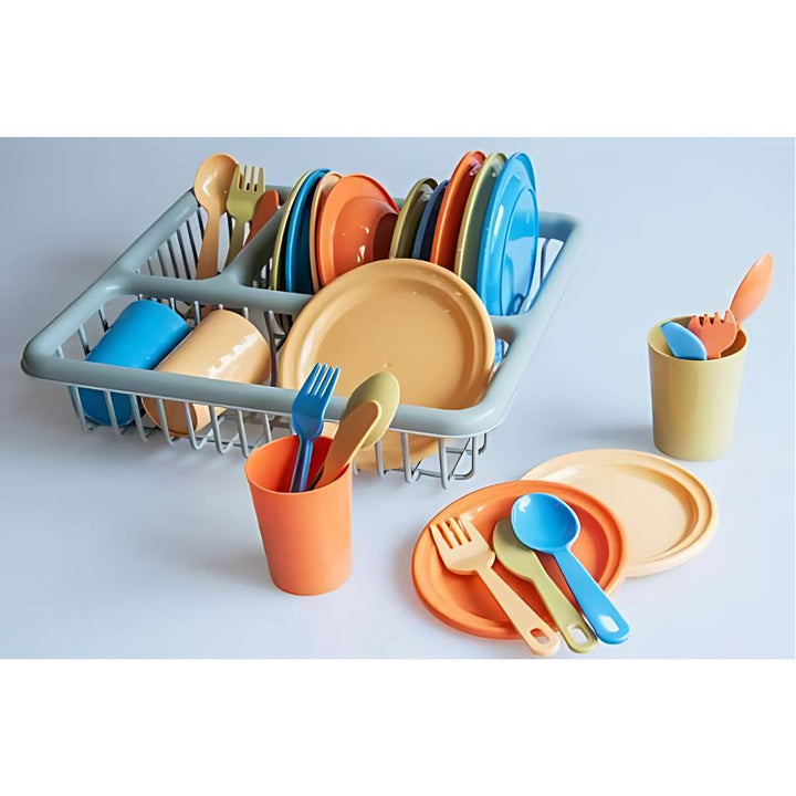 Maxi Dinette 65 pièces, 4 couverts - Couleurs Naturelles