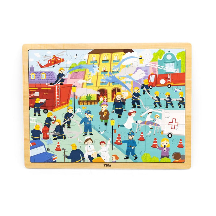 Puzzle en bois 48 pièces - Lutte contre les incendies