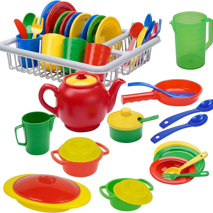 Maxi Dinette 65 pièces avec panier égouttoir, 4 couverts