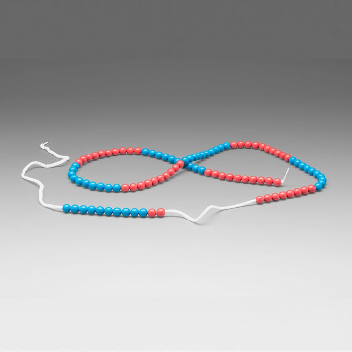 Chaîne de calcul 100 boules rouges et bleues