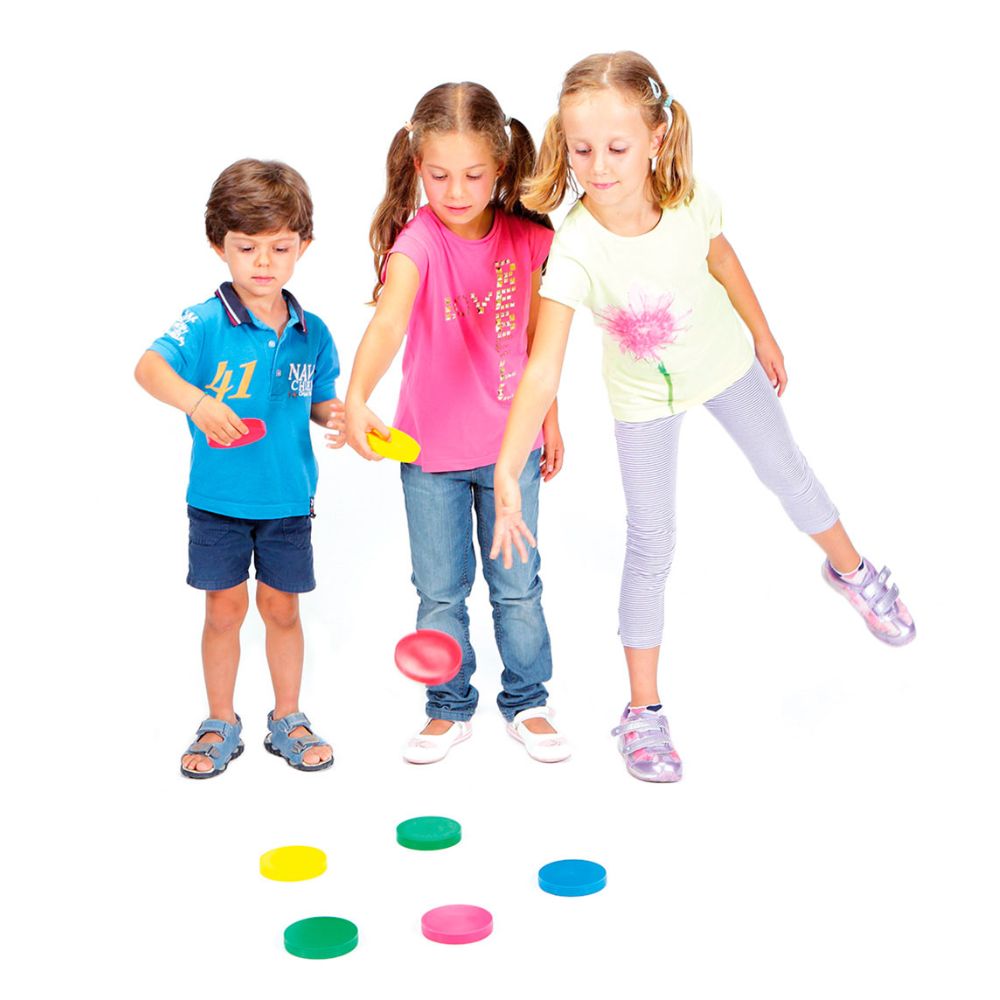 Jeu disc'o' bocce - Lot de 9 palets Souples ronds