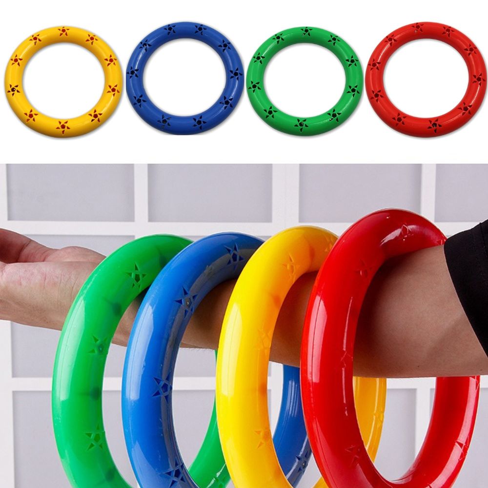 Lot de 4 anneaux à lancer diamètre 15cm