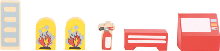 Caserne de pompiers et ses accessoires | EVEIL MONTESSORI