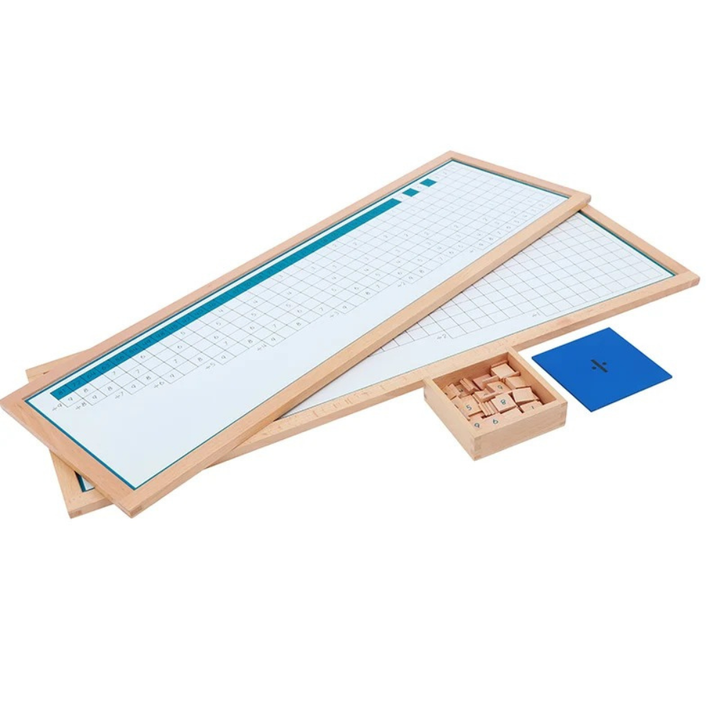 Tables de la division en bois - 4 - Eveil Montessori Maroc