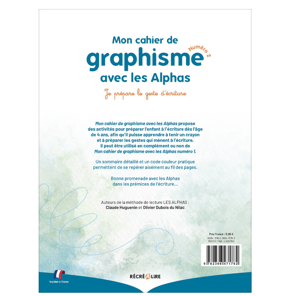 Mon cahier de graphisme Niveau 2