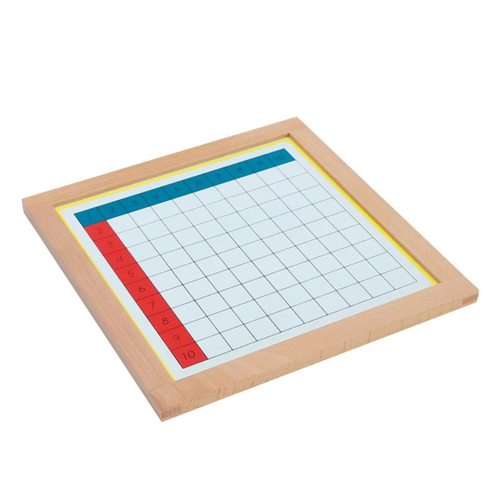 Tables de la multiplication en bois