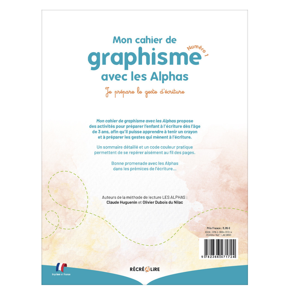 Mon cahier de graphisme niveau 1