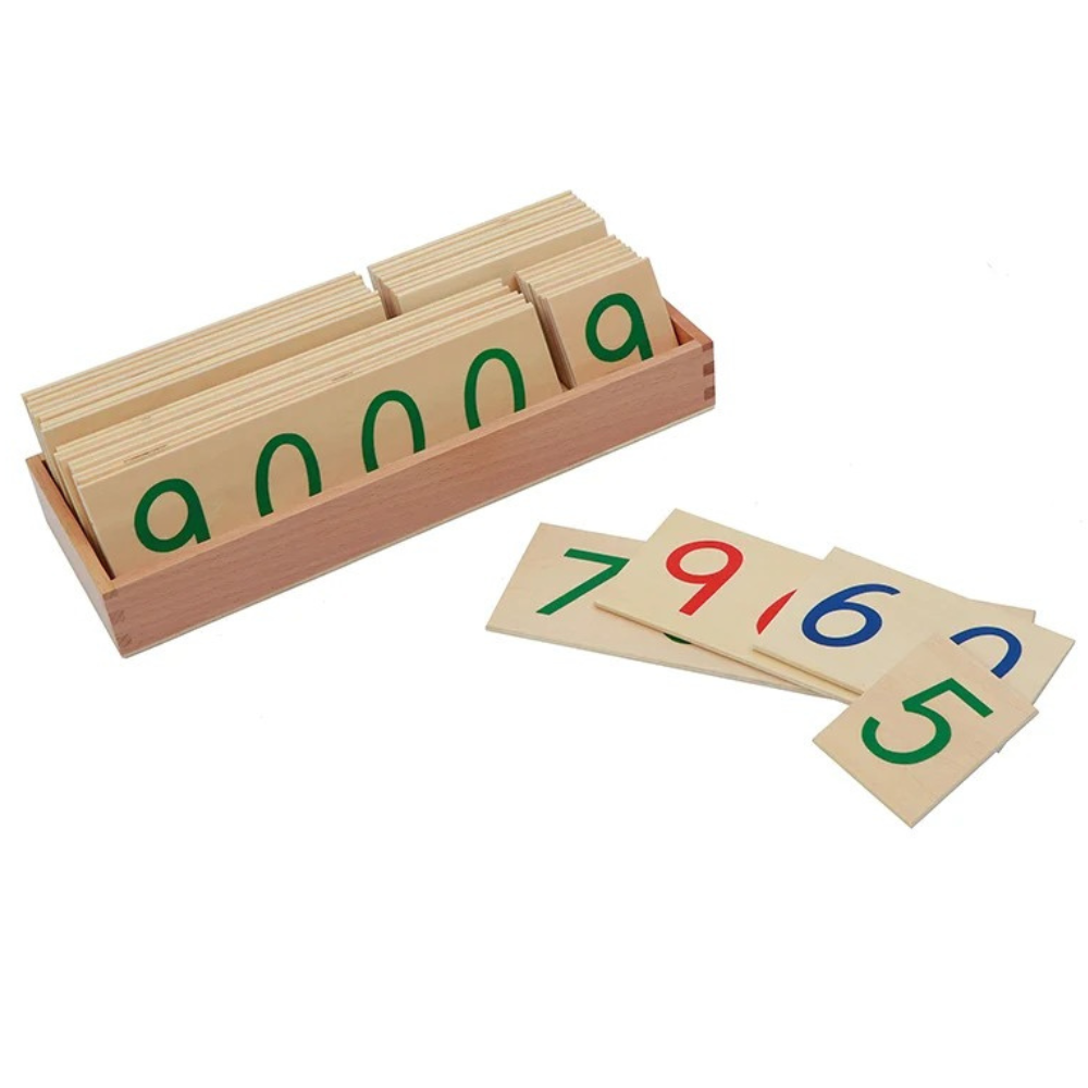 Grandes  cartes des nombres en bois 1-9999