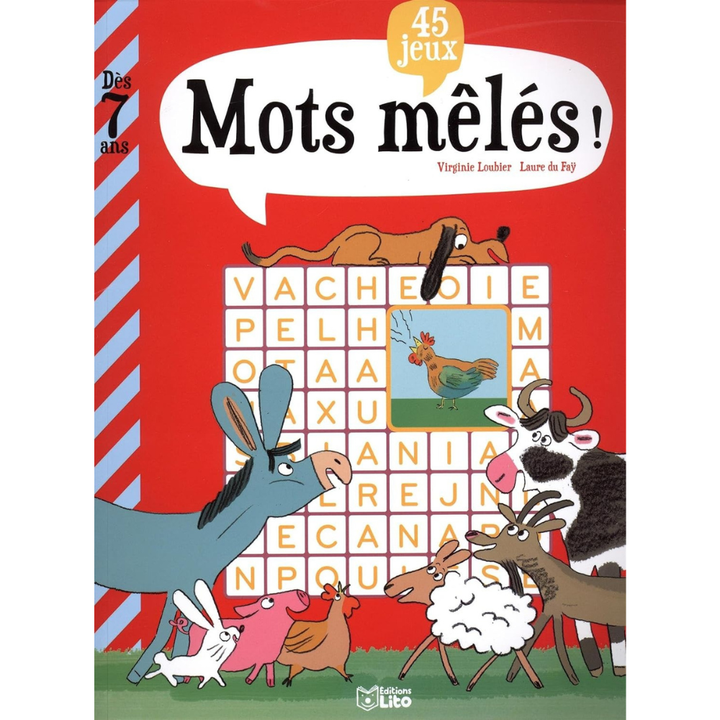 Livre jeux : Mots mêlés ! - 1 - Eveil Montessori Maroc