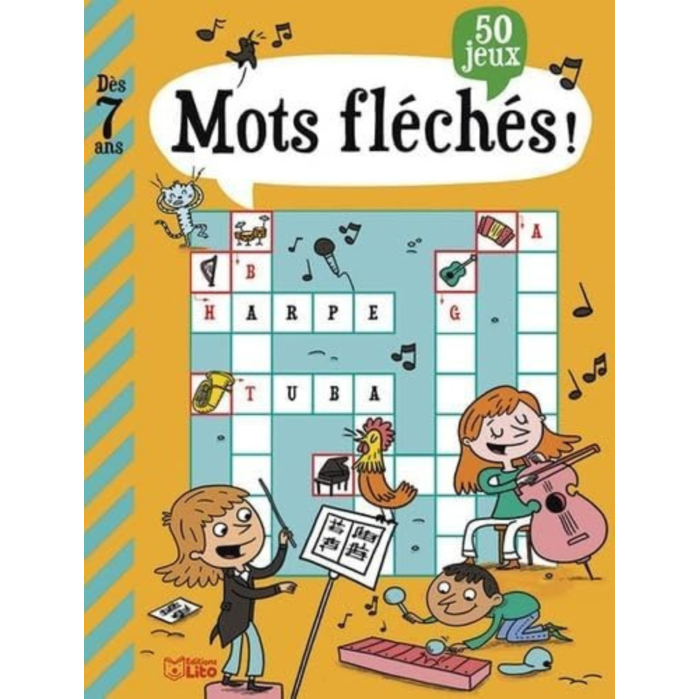 Livre jeux : Mots fléchés - dès 7 ans - 1 - Eveil Montessori Maroc