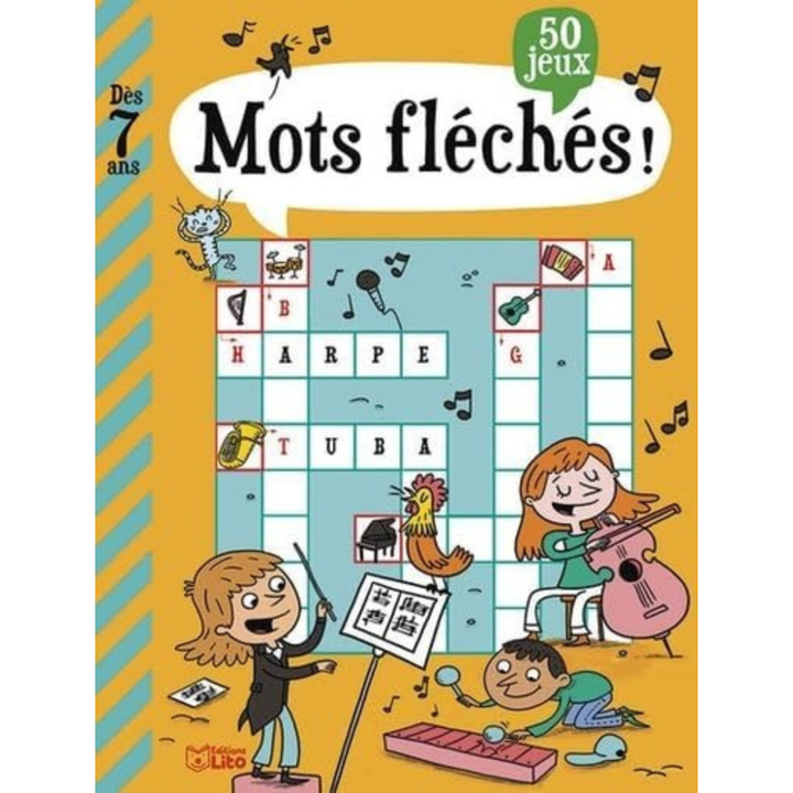 Livre jeux : Mots fléchés - dès 7 ans - 1 - Eveil Montessori Maroc
