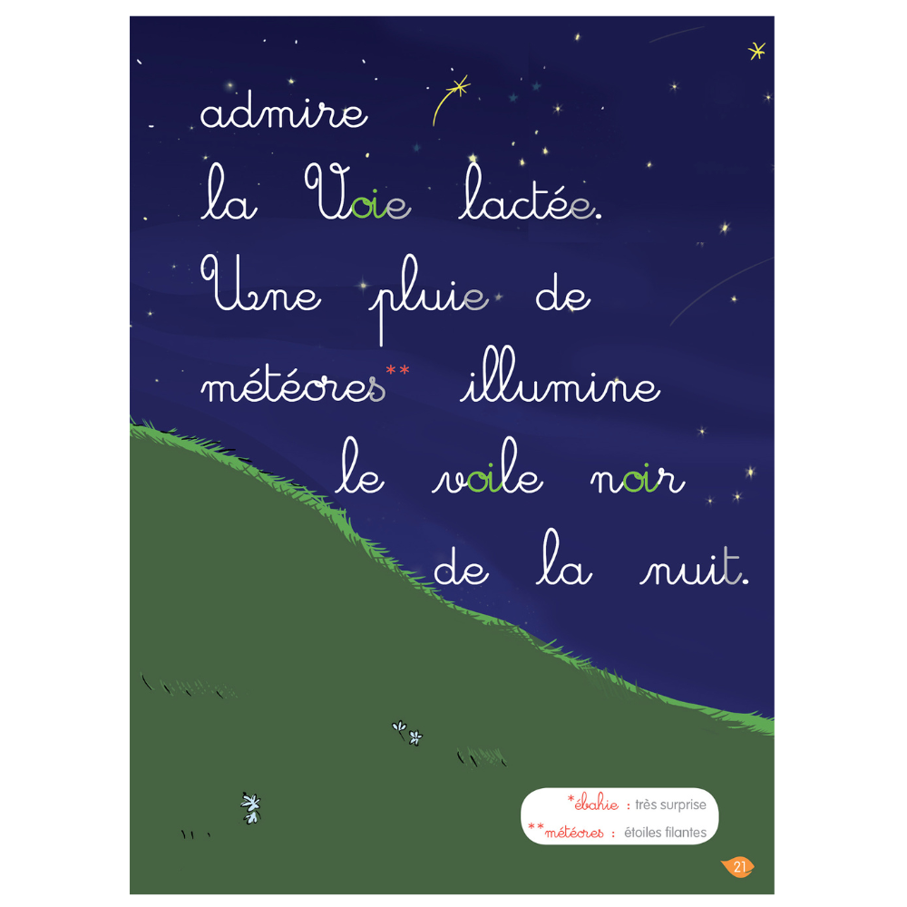 La nuit des étoiles, niveau 2 - J'apprends à lire Montessori