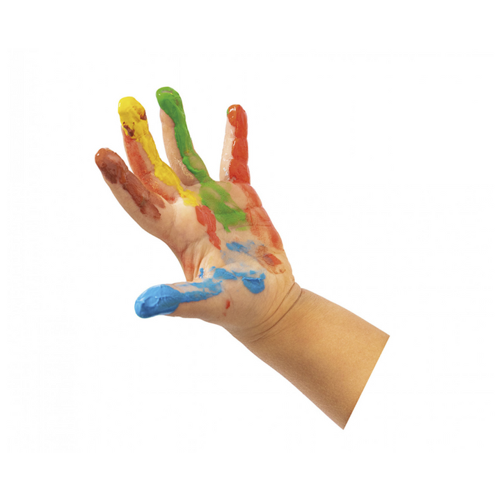 Peinture aux doigts - boîte de 5 pots de 35 ml couleurs assorties