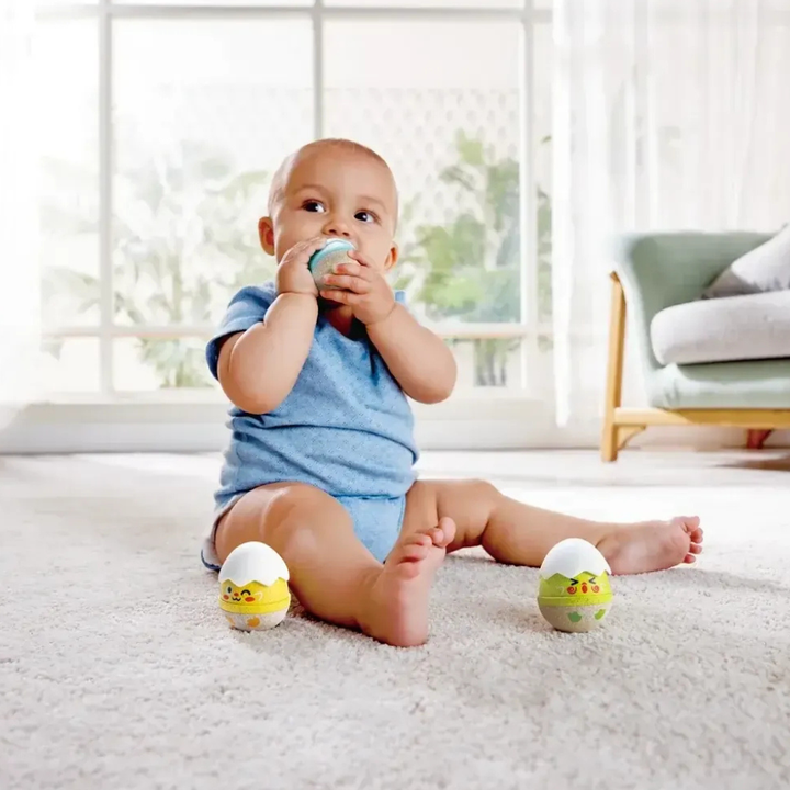 Set de 3 Hochets Œufs « Happy Hatchlings » - 2 - Eveil Montessori Maroc
