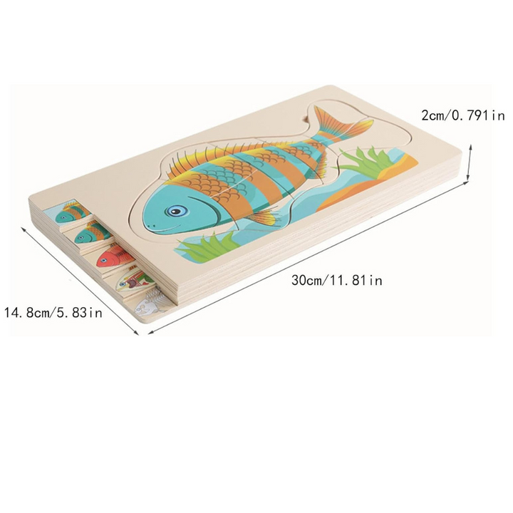 Puzzle Montessori - Poisson