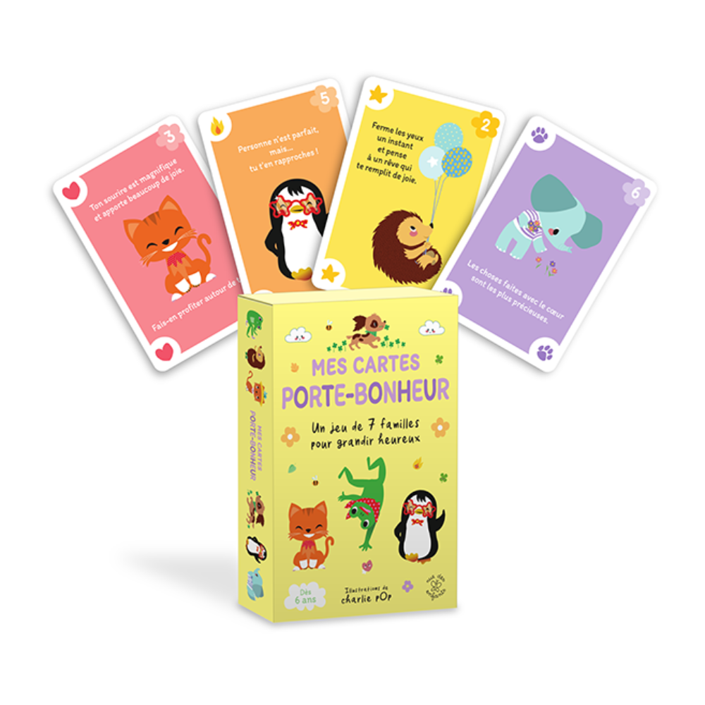 Mes cartes porte-bonheur – Un jeu de 7 familles pour grandir heureux (Dès 6 ans) - 2 - Eveil Montessori Maroc