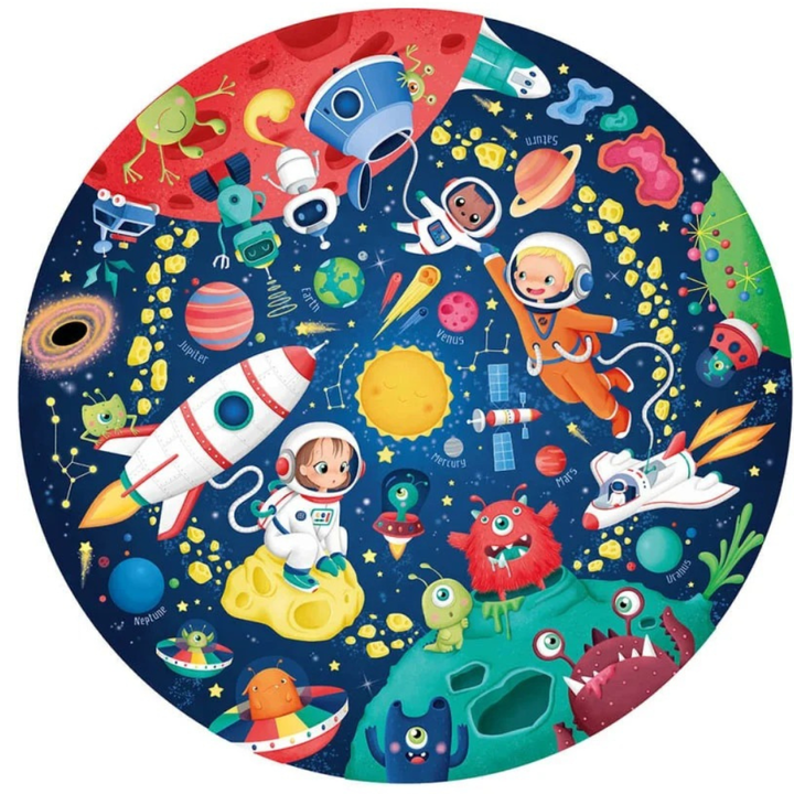 Puzzle fluo – L'Espace (70 pièces) - 3 - Eveil Montessori Maroc