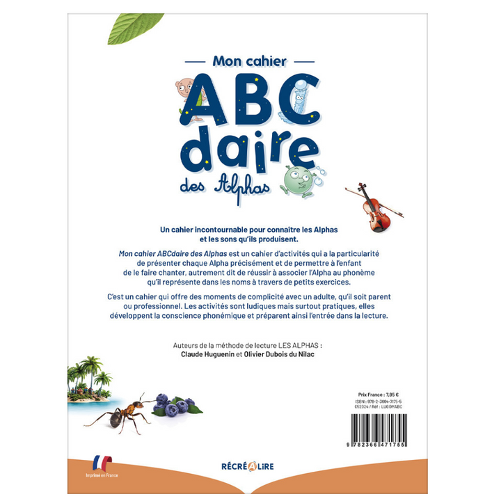 Mon cahier ABCdaire des Alphas