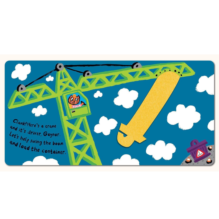 Play Pals: Building Site – Use the felt flaps and play along - 4 - Eveil Montessori Maroc