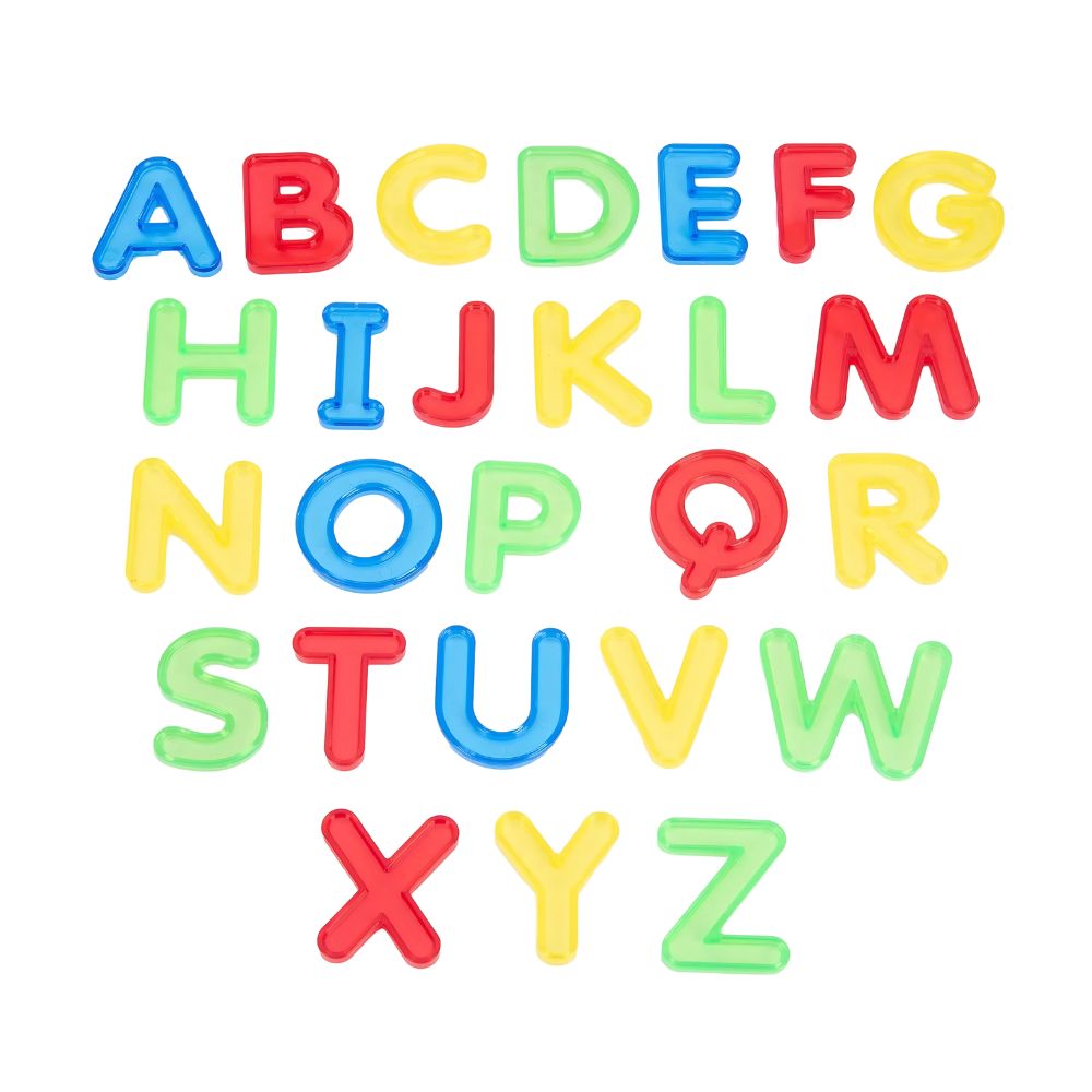 Lot de 26 lettres translucides en Majuscule