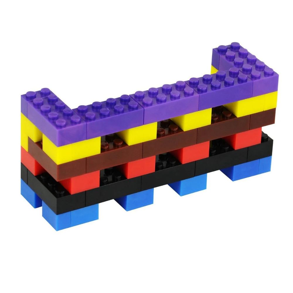 450 Briques de construction avec boite de rangement, Petit Modèle - 2 - Eveil Montessori Maroc