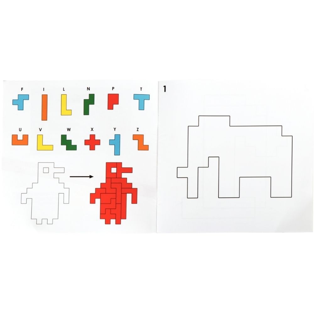 Fiches d'activités Pentamino - 1 - Eveil Montessori Maroc