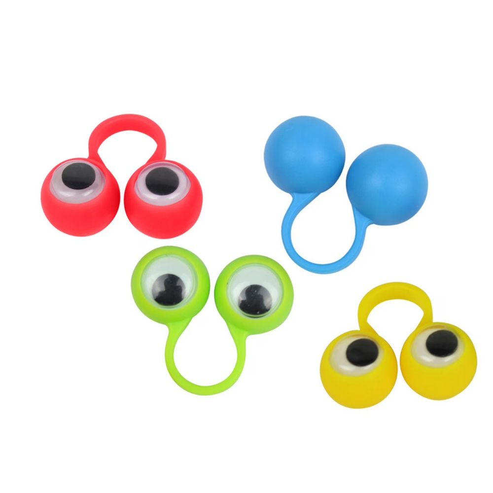 Finger Eyes - Marionnettes à doigts gros yeux - Lot 4 - 1 - Eveil Montessori Maroc