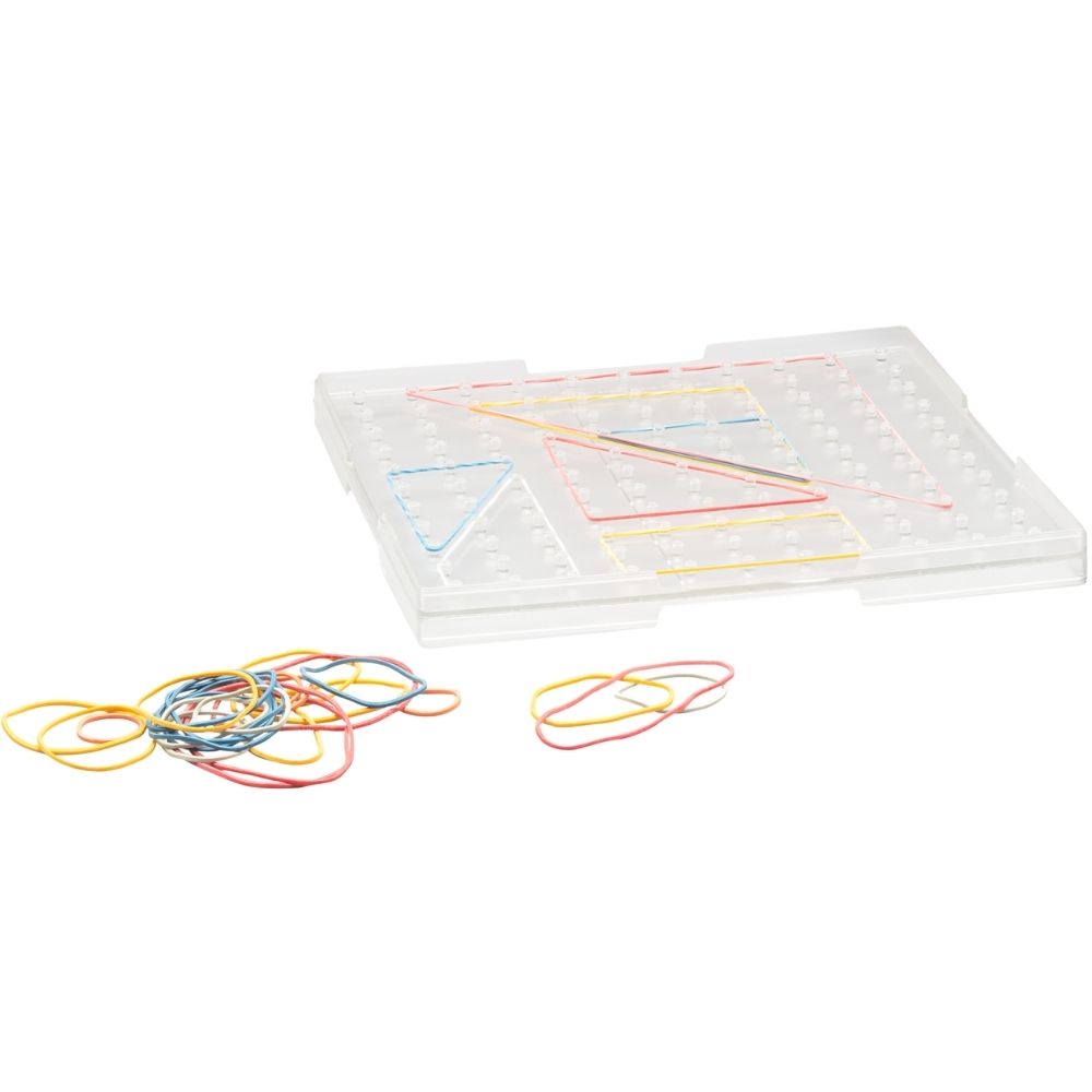 Géoplan transparent 23x23cm - 2 - Eveil Montessori Maroc