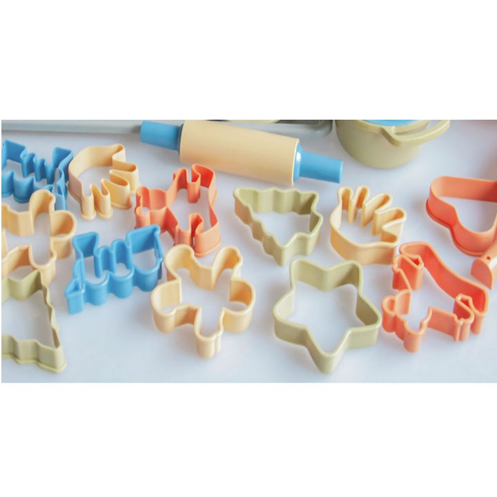 Lot de 16 Maxi Emporte-Pièces + 1 rouleau, Couleurs Naturelles Vikings