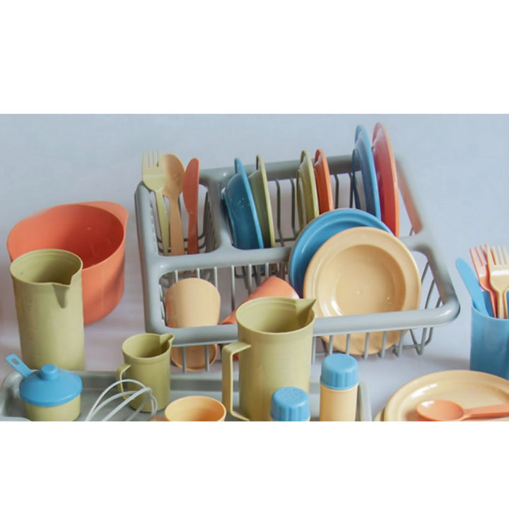 Maxi Dinette 65 pièces, 4 couverts - Couleurs Naturelles