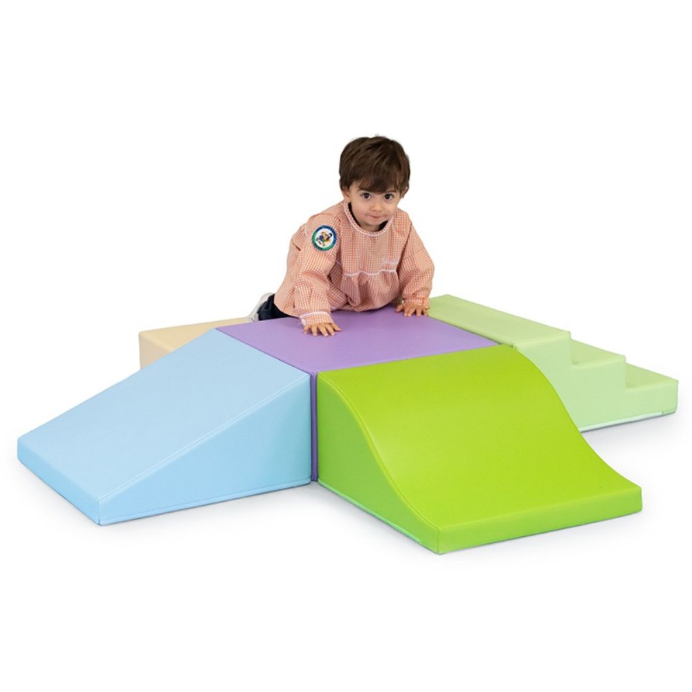 Parcours de motricité "Podium" - couleurs pastel