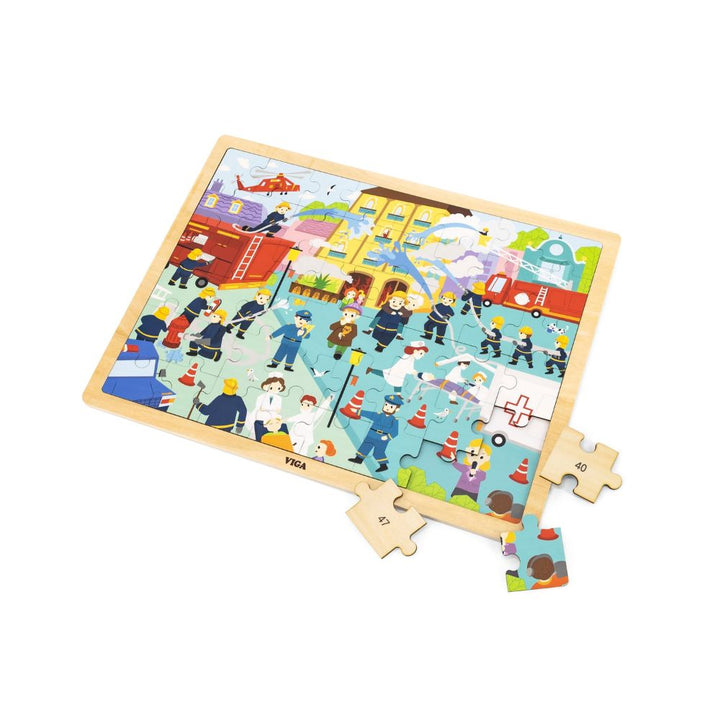 Puzzle en bois 48 pièces - Lutte contre les incendies