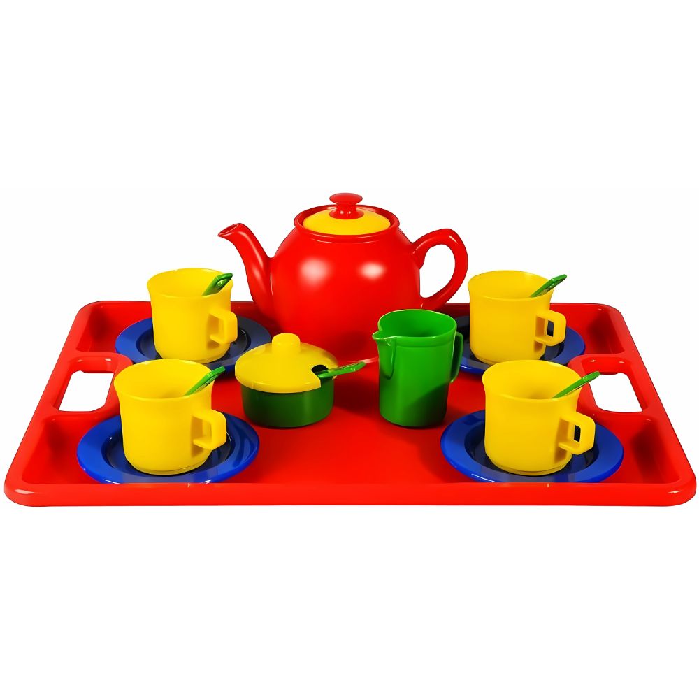 Service à thé/café avec plateau - 16 pièces