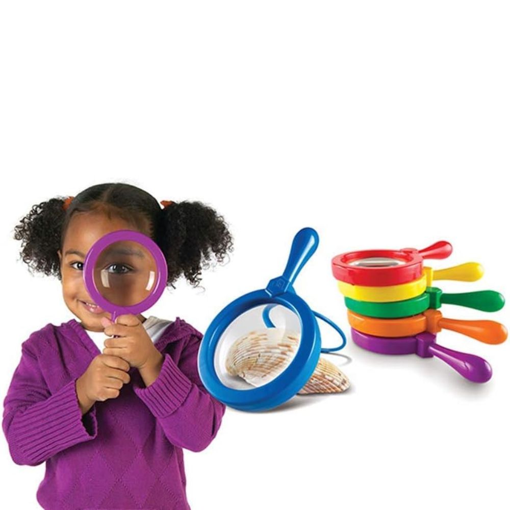 Boîte de 6 loupes géantes x4,5 coloris assortis