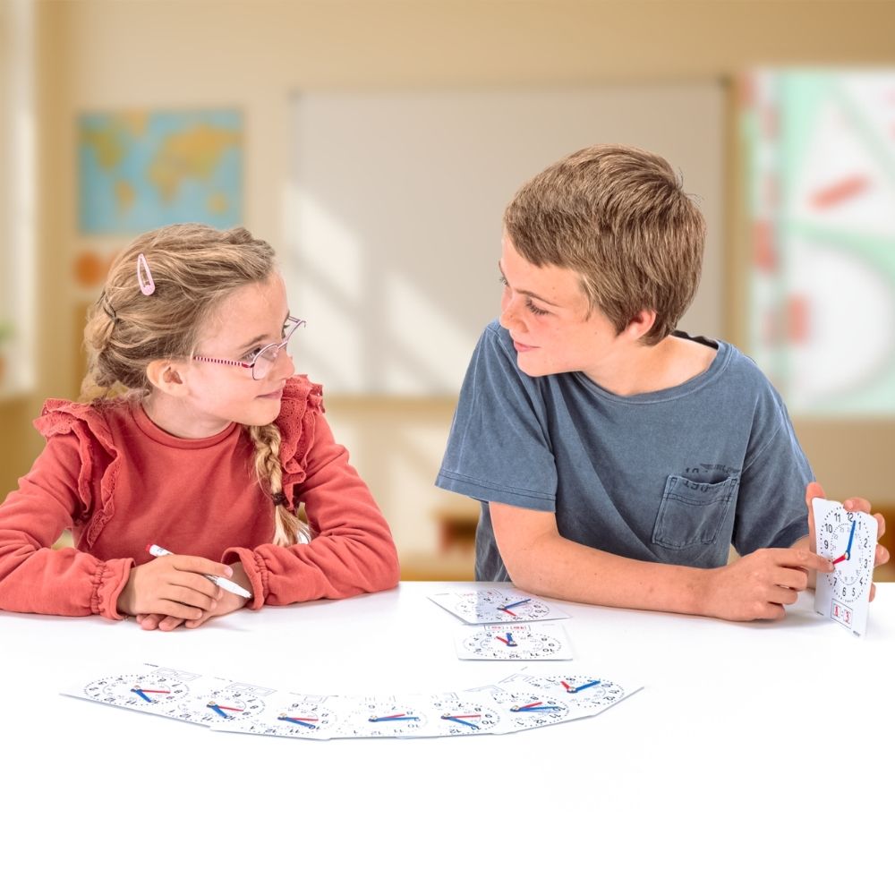 Set de 10 Horloges de manipulation effaçables - 2 - Eveil Montessori Maroc