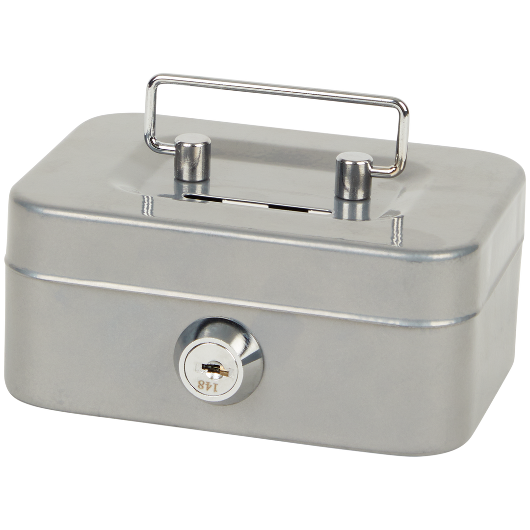 Petite tirelire en métal