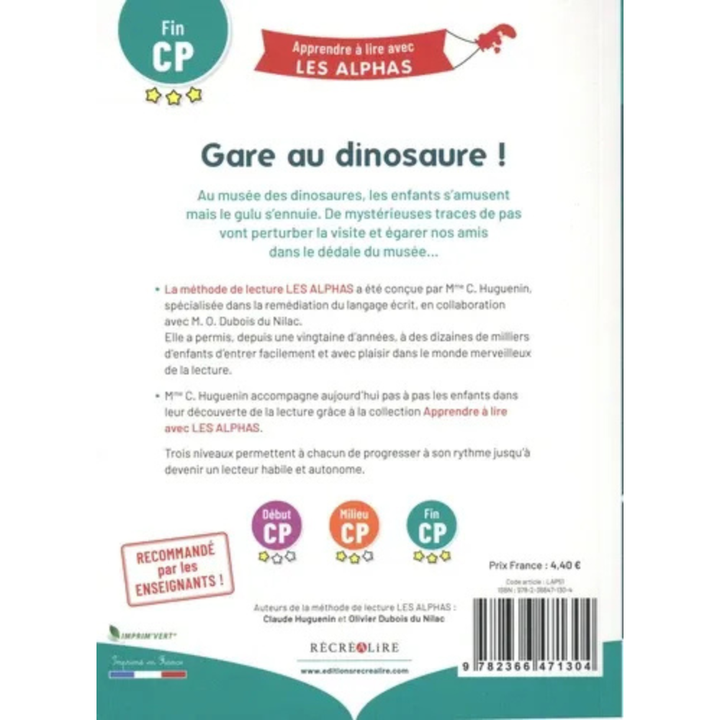 Gare au dinosaure ! – Fin CP – Collection Apprendre à lire avec Les Alphas - 2 - Eveil Montessori Maroc
